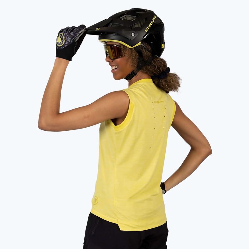 Women's cycling jersey Endura Singletrack Tank Top W sulphur 5