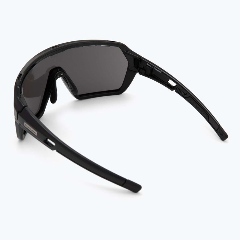 Endura Singletrack black/platinum revo smoke/clear silver flash mirror sunglasses 3