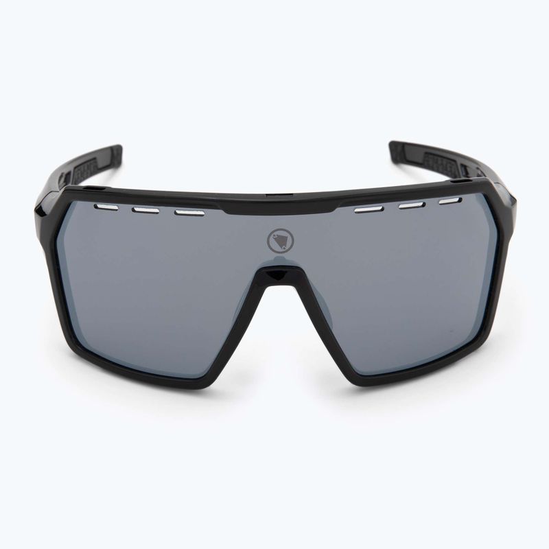 Endura Singletrack black/platinum revo smoke/clear silver flash mirror sunglasses 4