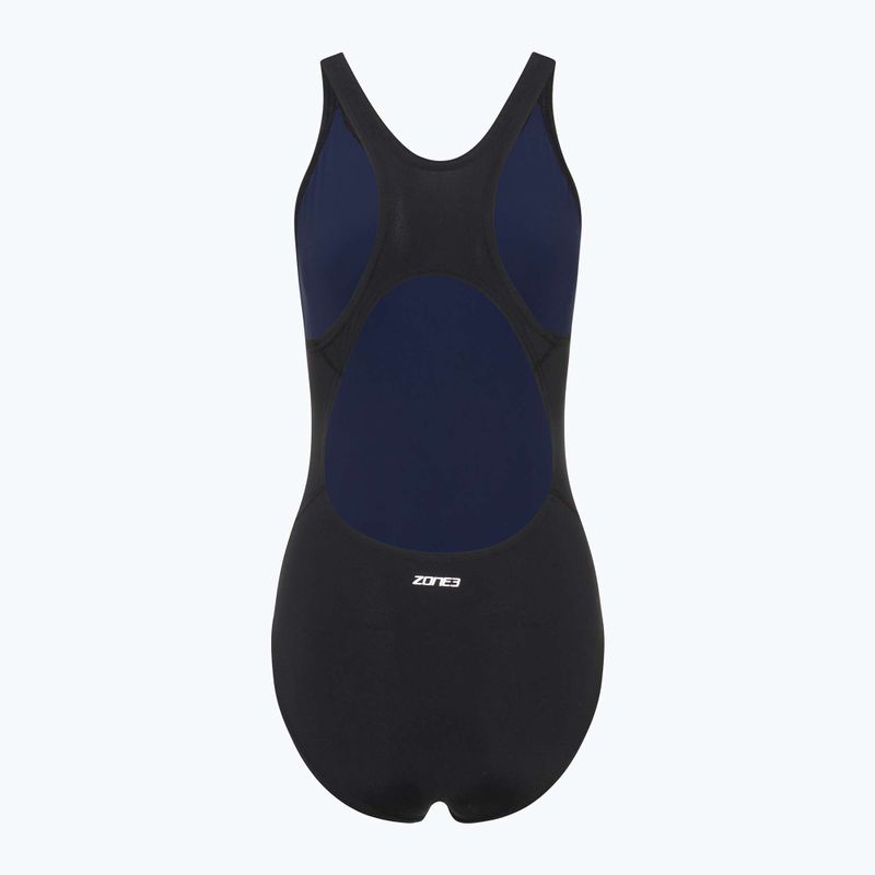 Women's one-piece swimsuit ZONE3 OWS Renew Classic black 2