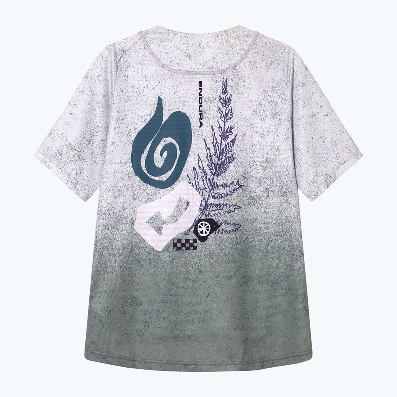 Women's cycling jersey Endura Singletrack Print W aero blue 8