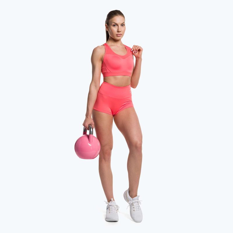 Gymshark Open Back Training Sports polka pink fitness bra 2