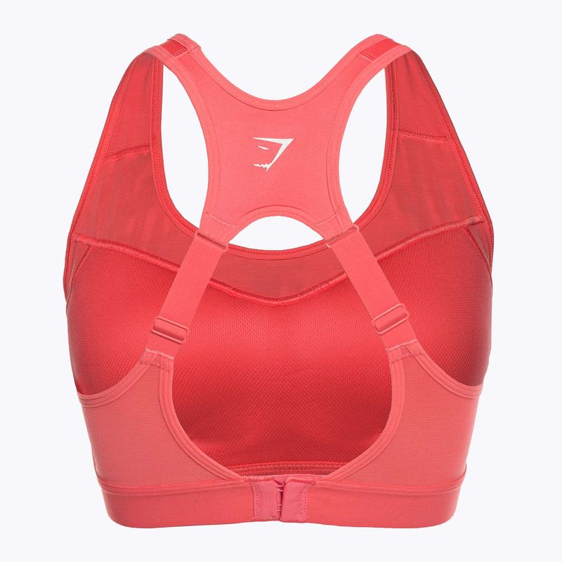 Gymshark Open Back Training Sports polka pink fitness bra 6