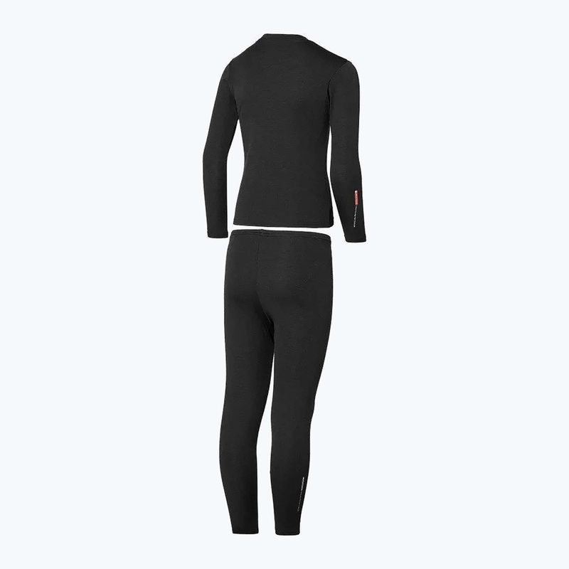 Children's thermal underwear set Mizuno Mid Top&Bottom black 2