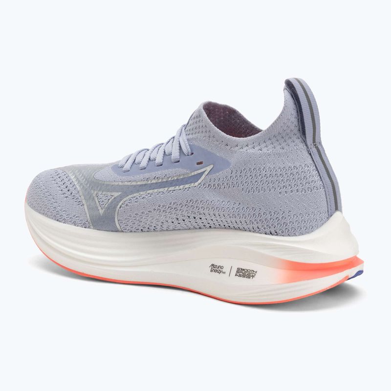 Mizuno Neo Zen women's running shoes icelandic blue/silver/striking coral 3