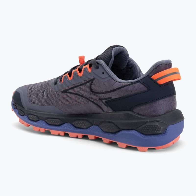 Women's running shoes Mizuno Wave Mujin 11 blue granite/silver/striking coral 3