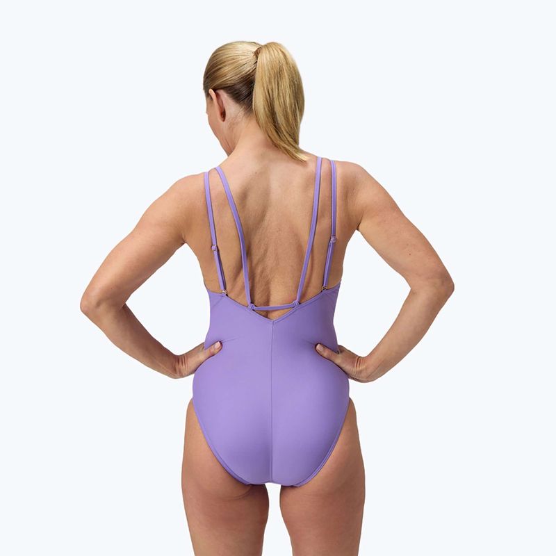 Women's one-piece swimsuit Speedo Shaping Strappy purple mist 3