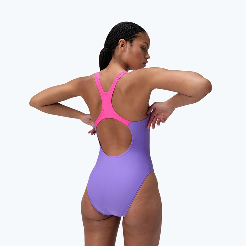 One-piece swimsuit Speedo Medley Logo Medalist indigo glow 3