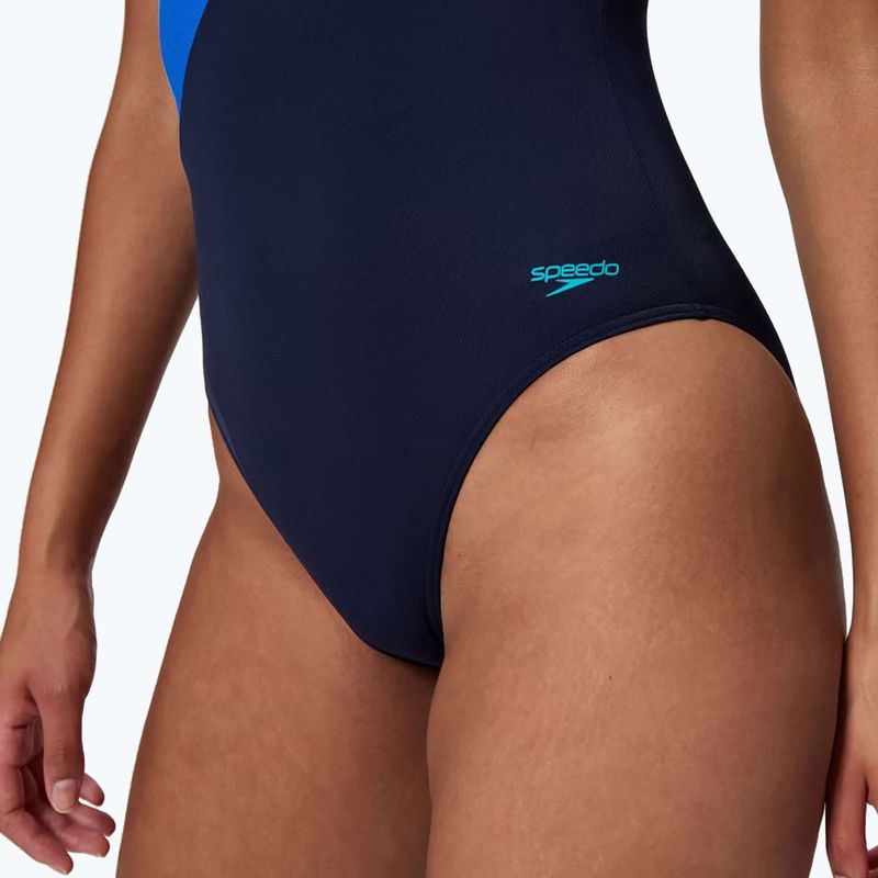 Women's one-piece swimsuit Speedo Hyperboom Butterfly Back peacoat/deep sapphire 5