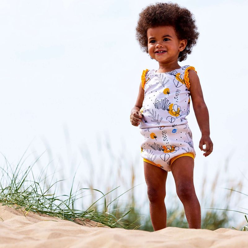 Children's one-piece swimsuit Splash About Happy Nappy flowy meadow 7