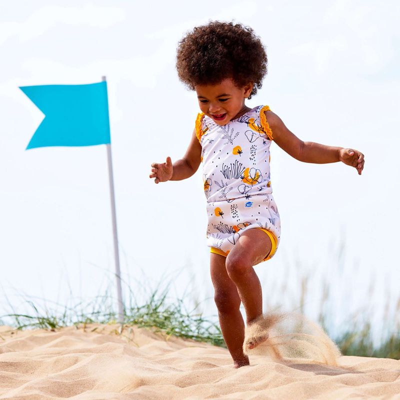 Children's one-piece swimsuit Splash About Happy Nappy flowy meadow 8