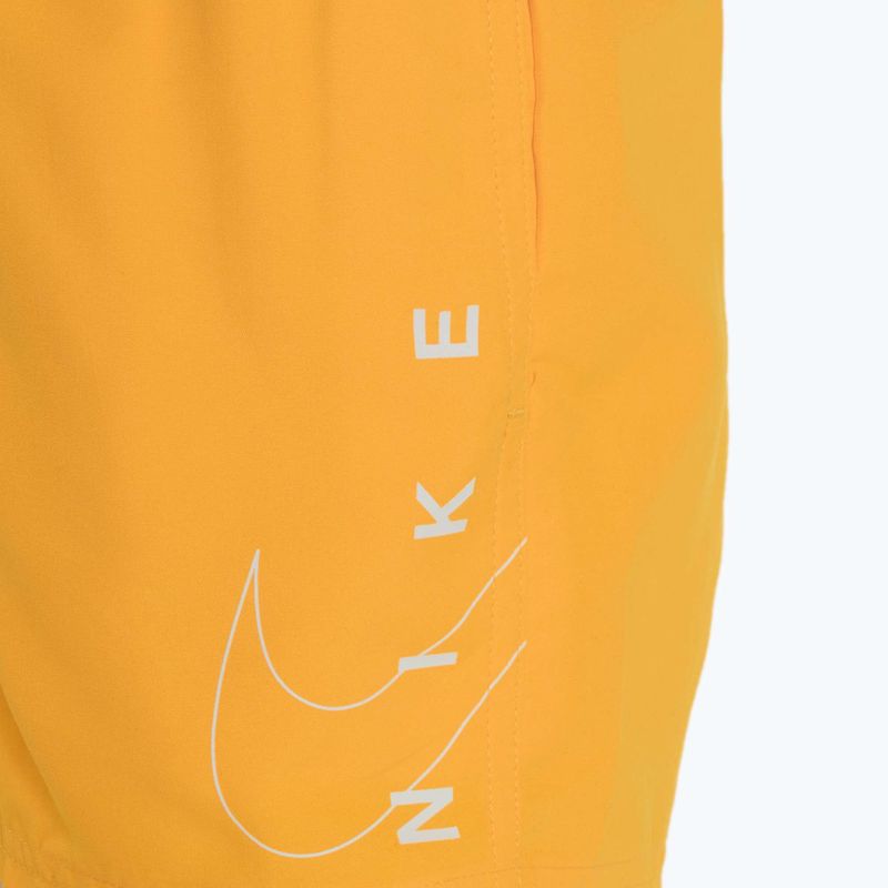 Nike Split Logo 4" Volley laser orange children's swim shorts 3