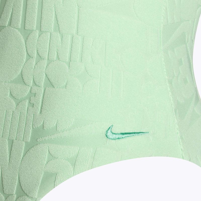 Women's one-piece swimsuit Nike Retro Flow Terry vapor green 3