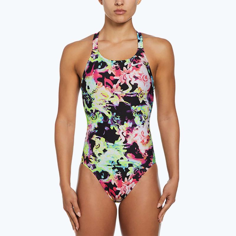 Nike Hydrastrong Multi Print Fastback rainbow women's one-piece swimsuit 4