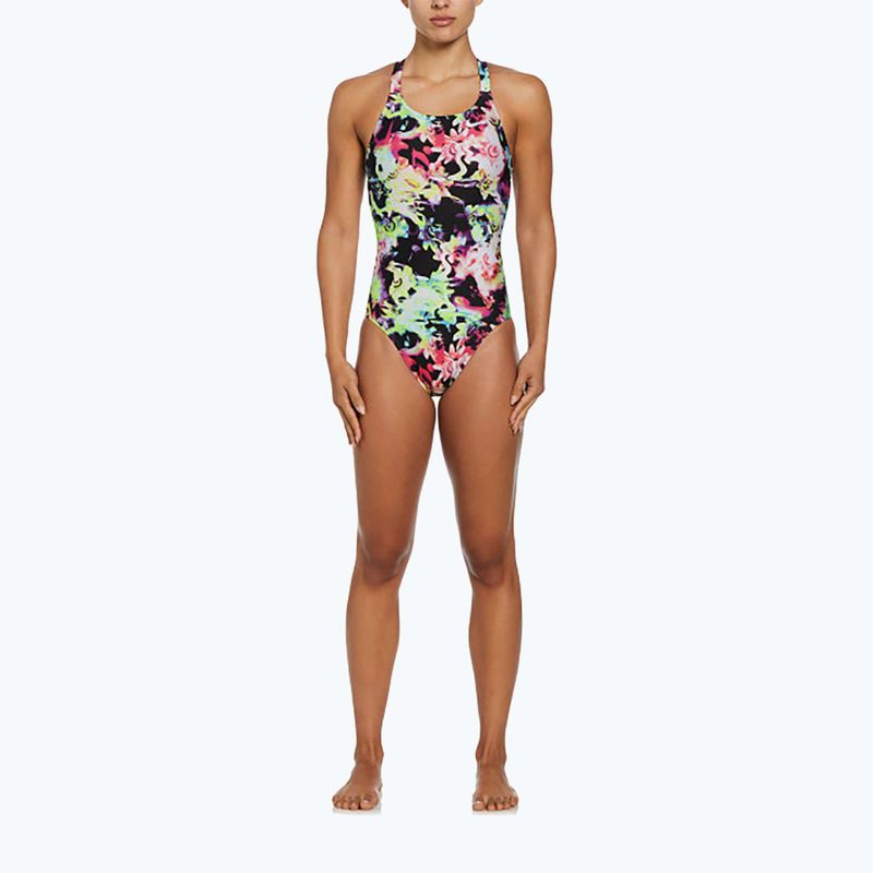 Nike Hydrastrong Multi Print Fastback rainbow women's one-piece swimsuit 5