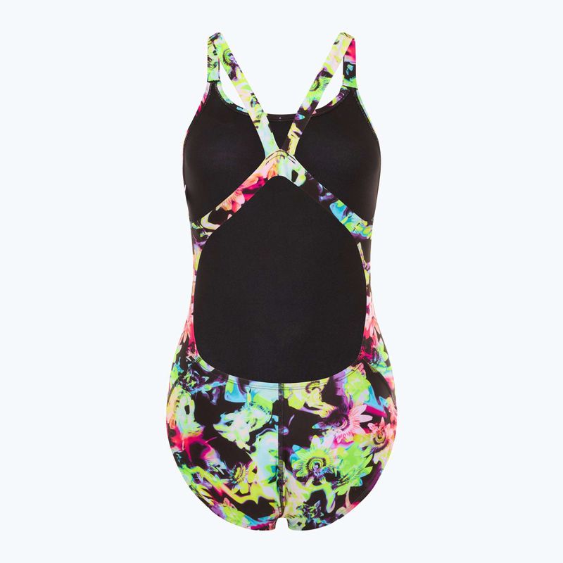 Nike Hydrastrong Multi Print Fastback rainbow women's one-piece swimsuit 2
