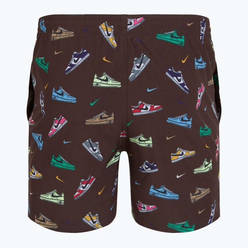 Men's Nike Multi Print 5" Volley swim shorts baroque brown 6