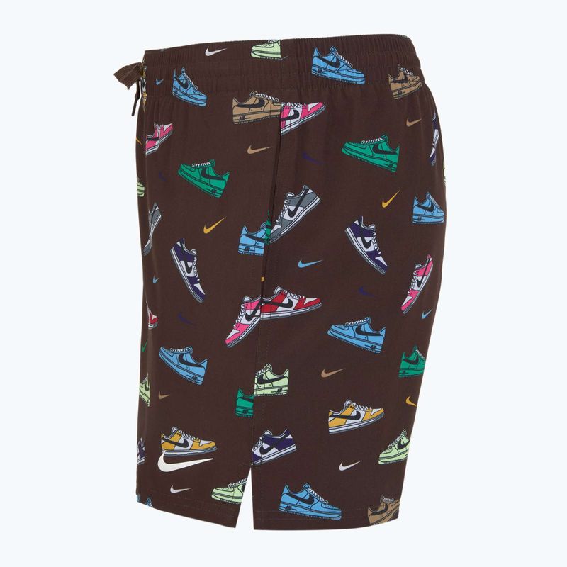 Men's Nike Multi Print 5" Volley swim shorts baroque brown 7
