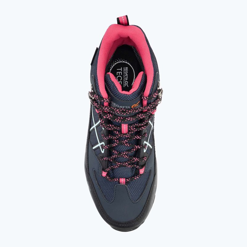 Women's trekking boots REGATTA Samaris III navy/pink 5