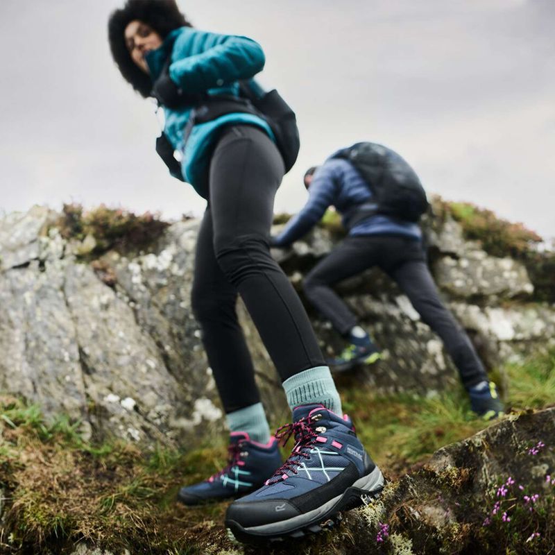 Women's trekking boots REGATTA Samaris III navy/pink 16