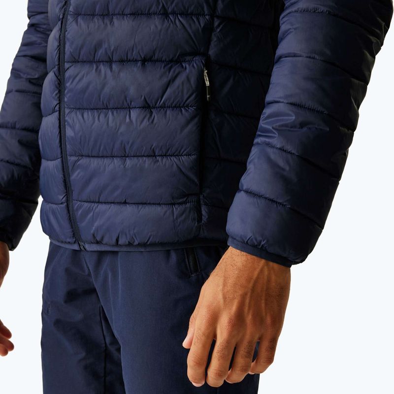 Men's jacket REGATTA Hooded Marizion black navy/olympian blue 5