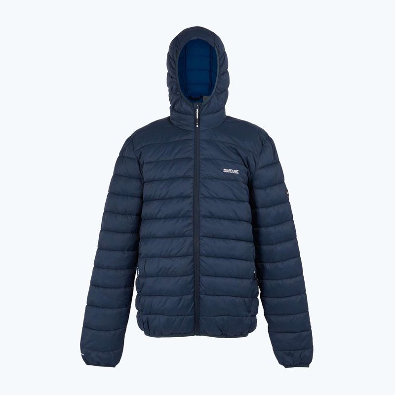 Men's jacket REGATTA Hooded Marizion black navy/olympian blue 6