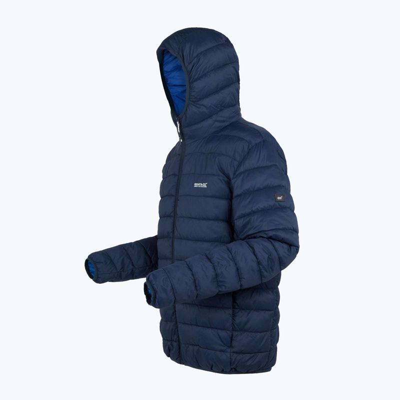 Men's jacket REGATTA Hooded Marizion black navy/olympian blue 8