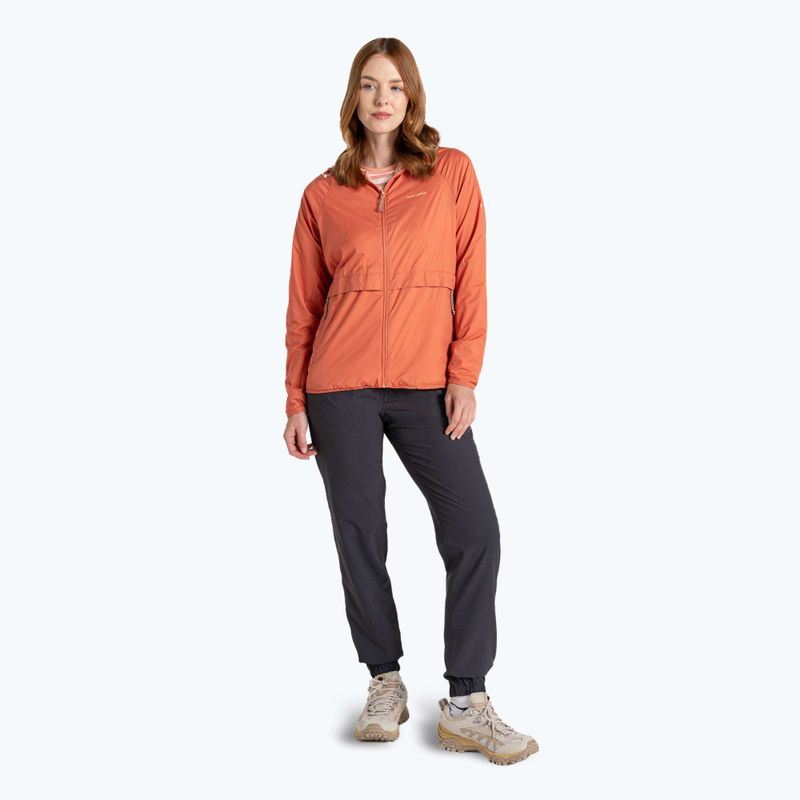 Women's Craghoppers NosiLife Rosa Reversible red sandstone / clay wind jacket 3