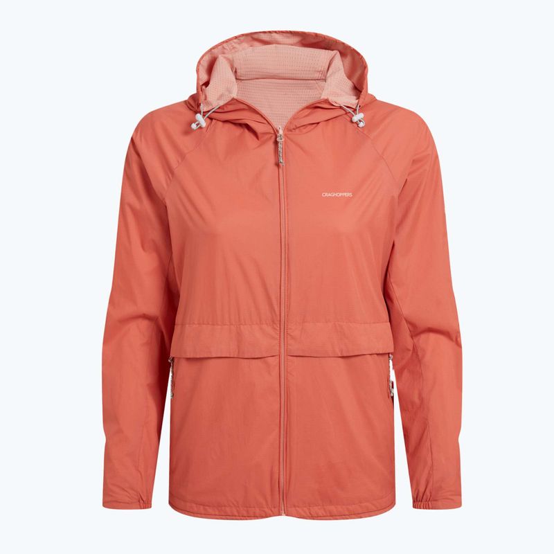 Women's Craghoppers NosiLife Rosa Reversible red sandstone / clay wind jacket 9