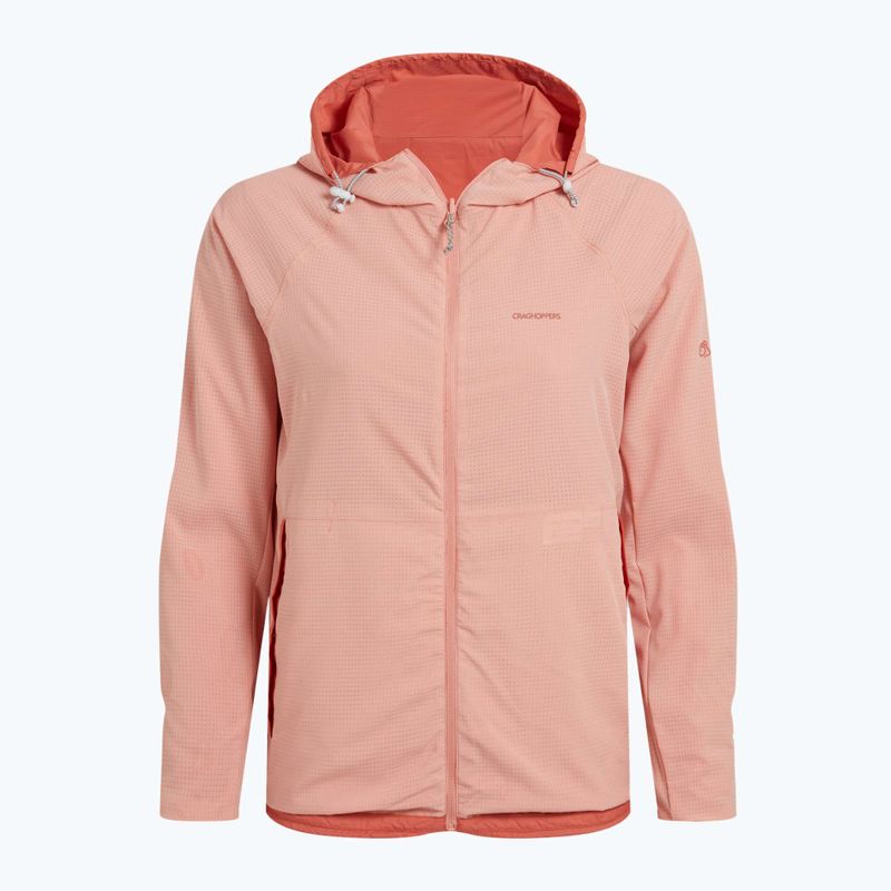 Women's Craghoppers NosiLife Rosa Reversible red sandstone / clay wind jacket 10