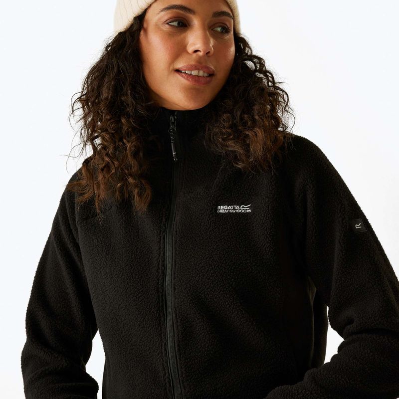 Women's fleece sweatshirt REGATTA Elinn black 4