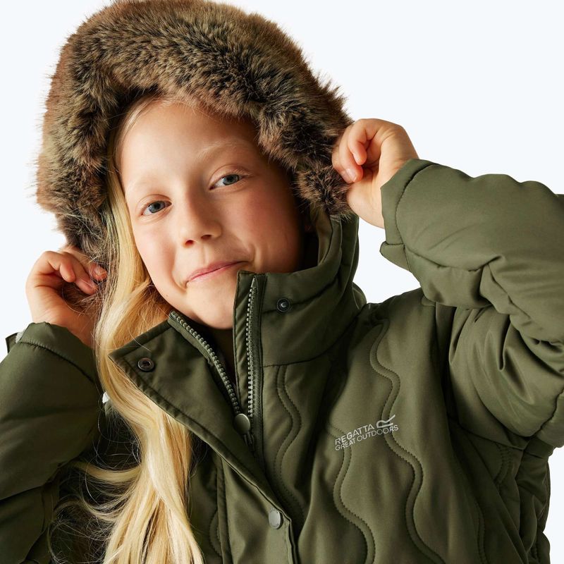 Children's insulated coat Regatta Fabrizia II olive night 7