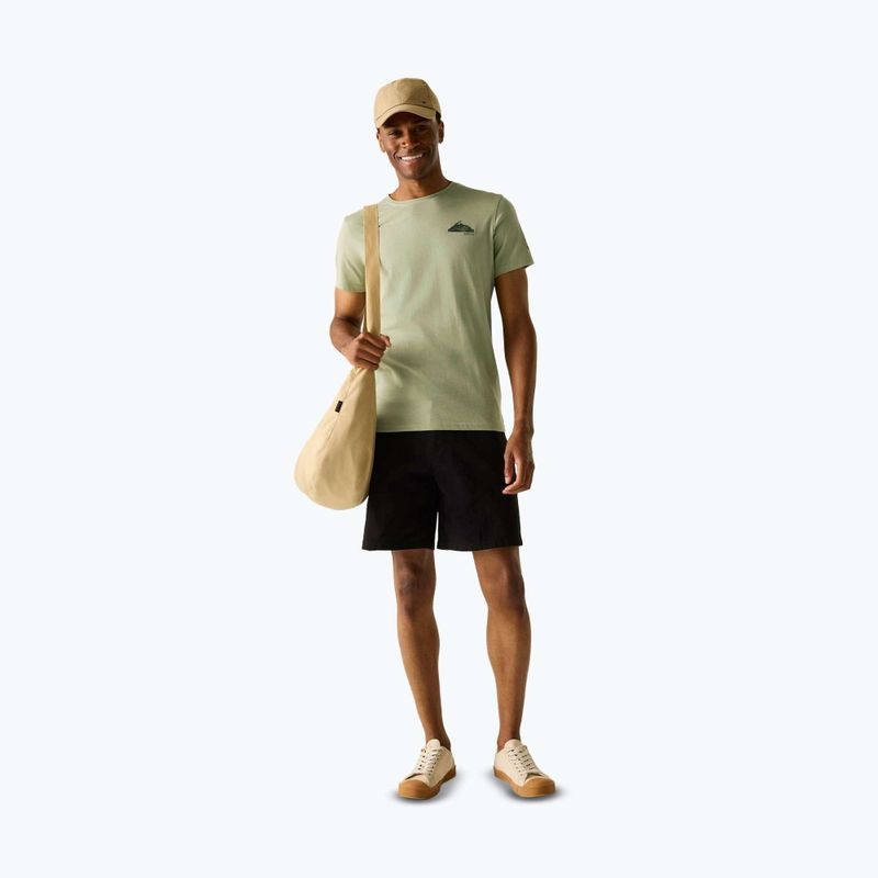 Men's trekking T-shirt REGATTA Breezed light sage 2