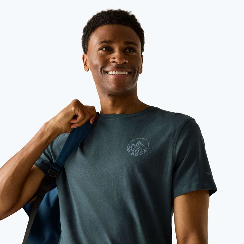 Men's trekking T-shirt REGATTA Breezed night sky 4