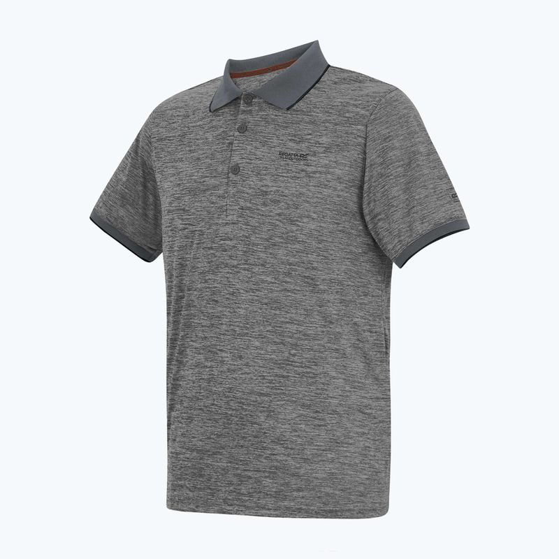 Men's trekking T-shirt REGATTA Polo Remex II dark storm 3