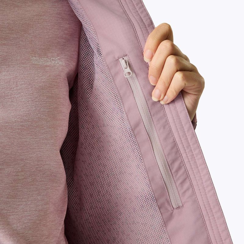 Women's rain jacket REGATTA Hamara IV powder lilac 6