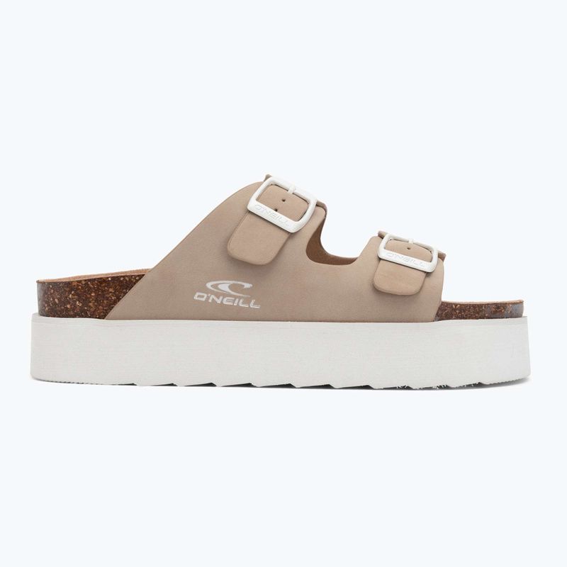 Women's O'Neill Sandy Platform Slider Low tan flip-flops 2