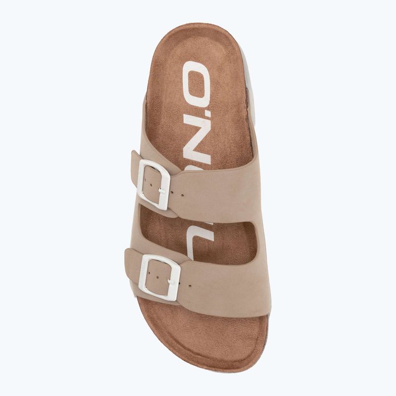 Women's O'Neill Sandy Platform Slider Low tan flip-flops 5