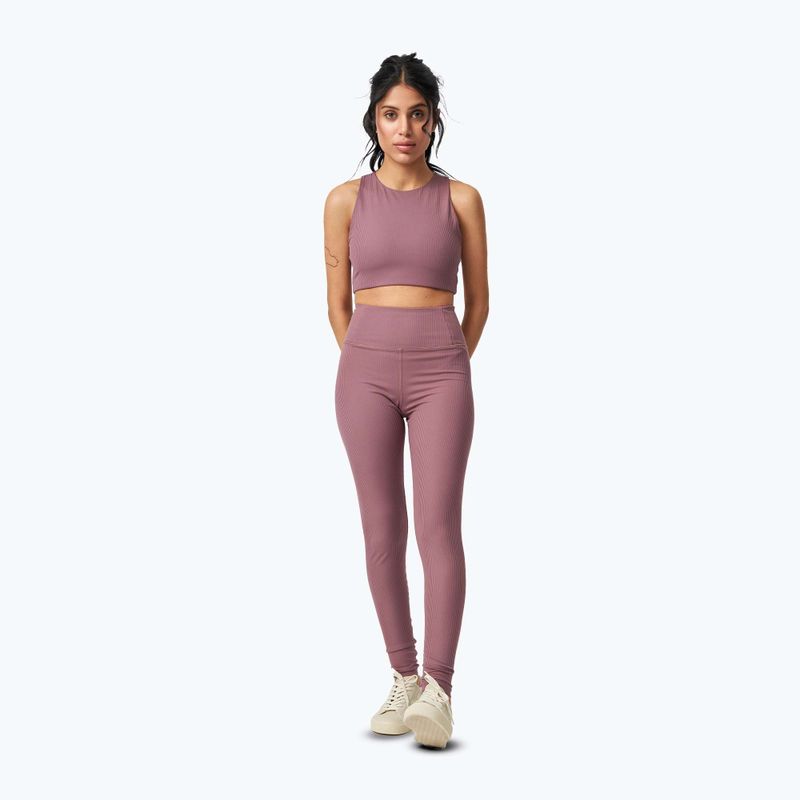 Women's training leggings Girlfriend Collective Rib pewter 2