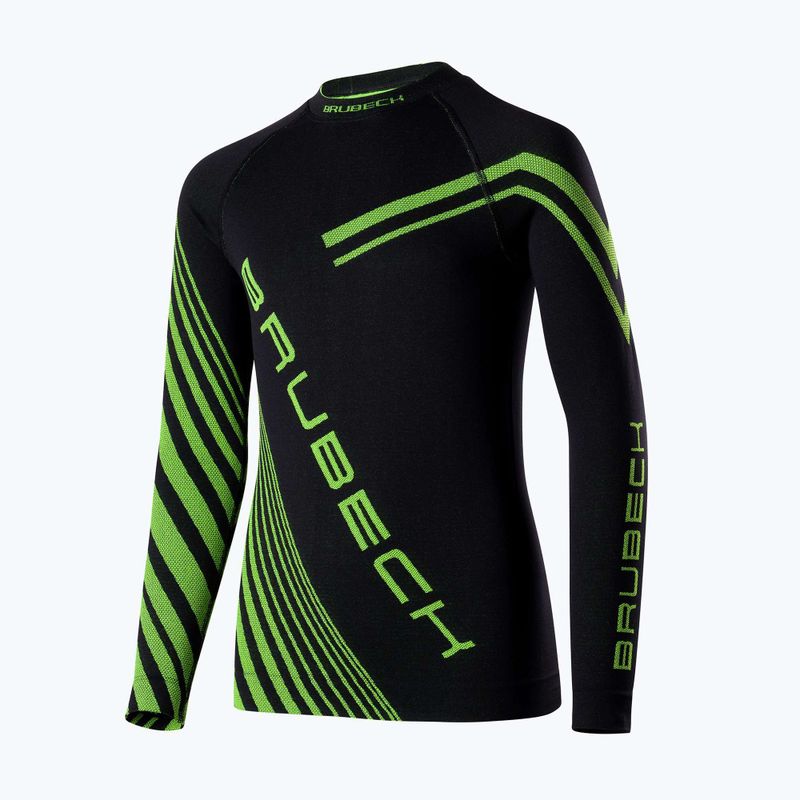 Children's thermal underwear set Brubeck Dry Junior black/neonowy 2