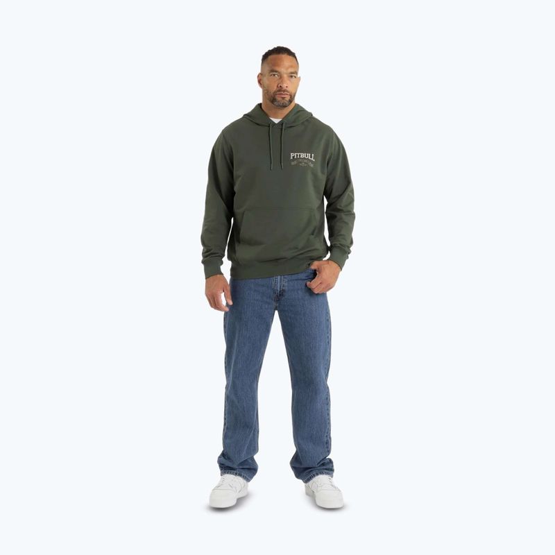 Men's Pitbull Troublemaker Hooded Sweatshirt old green 2