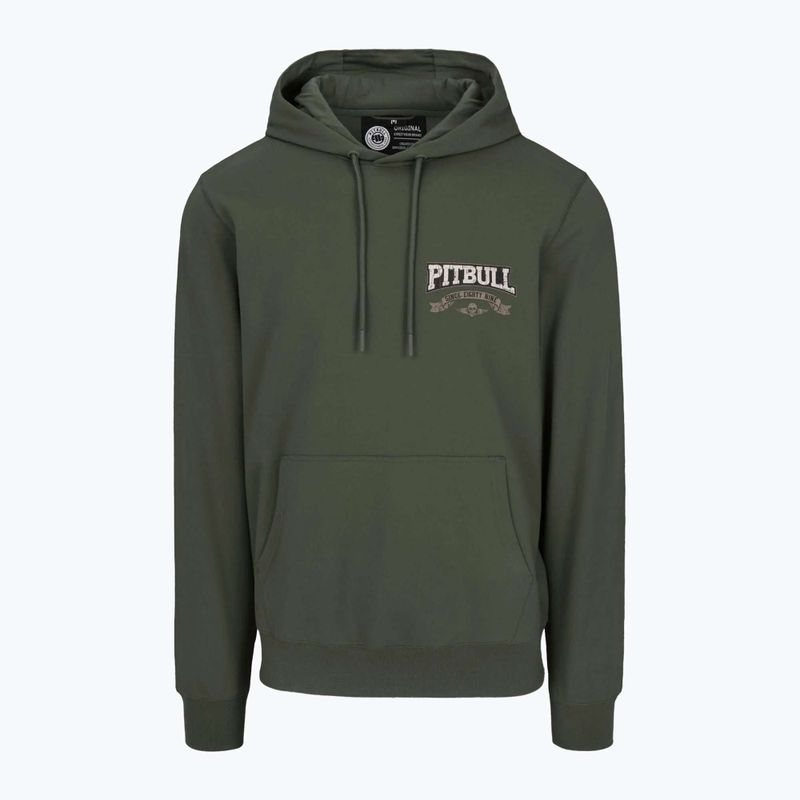 Men's Pitbull Troublemaker Hooded Sweatshirt old green 3