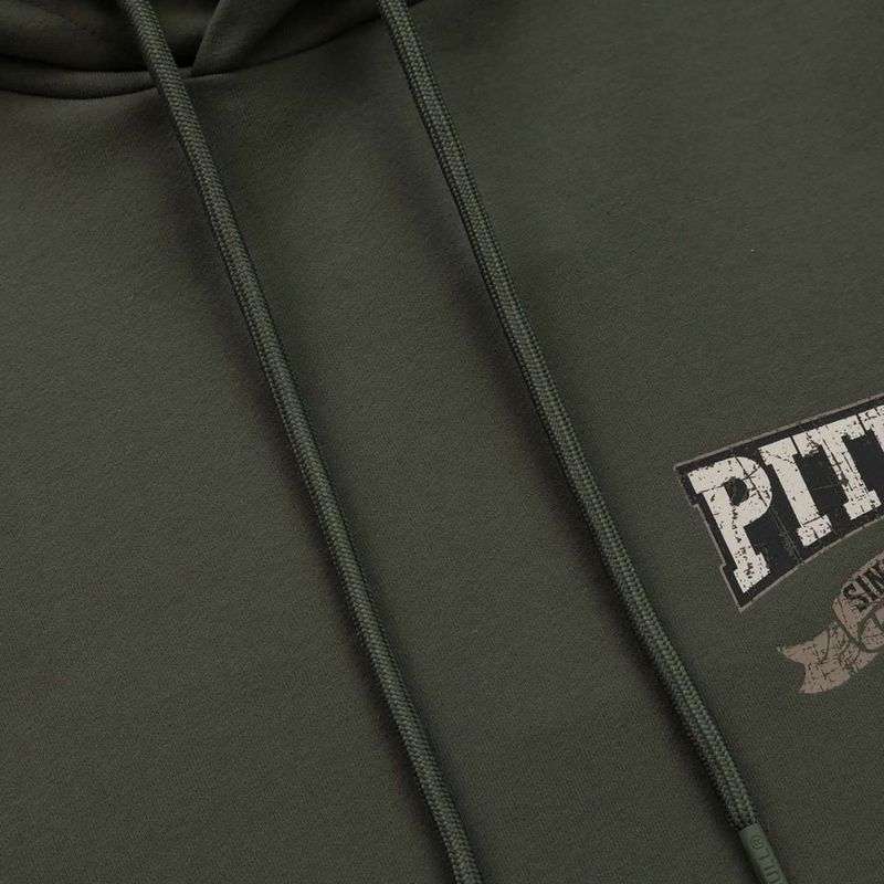 Men's Pitbull Troublemaker Hooded Sweatshirt old green 5
