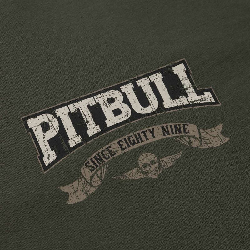 Men's Pitbull Troublemaker Hooded Sweatshirt old green 8