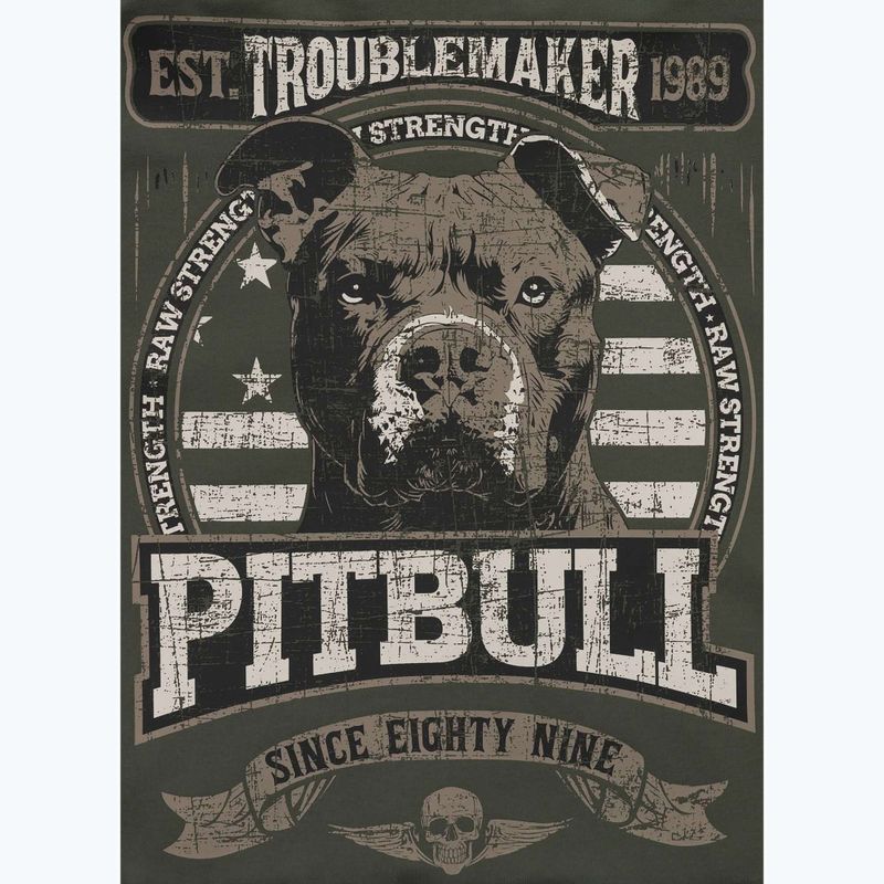 Men's Pitbull Troublemaker Hooded Sweatshirt old green 9