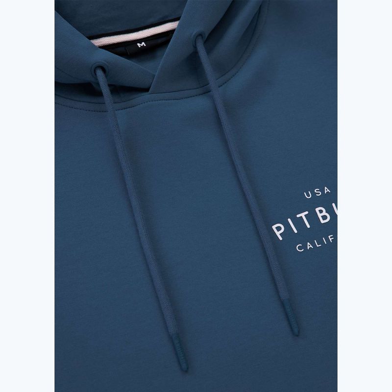 Men's sweatshirt Pitbull Sampson Hooded Sweatshirt petrol blue 7