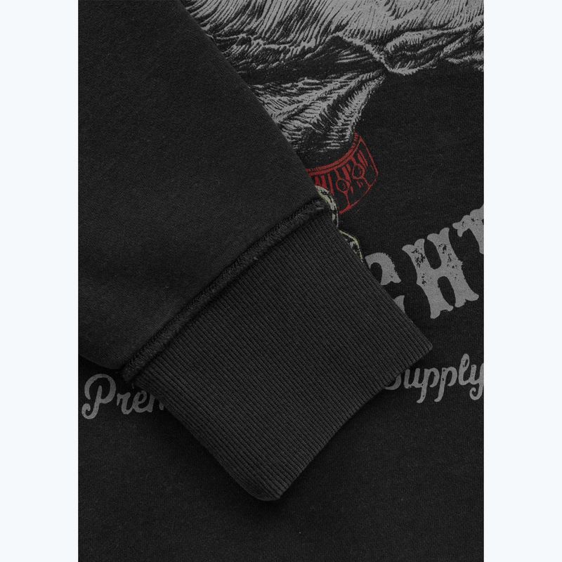 Men's sweatshirt Pitbull Strenght & Respect Crewneck washed dark graphite 10