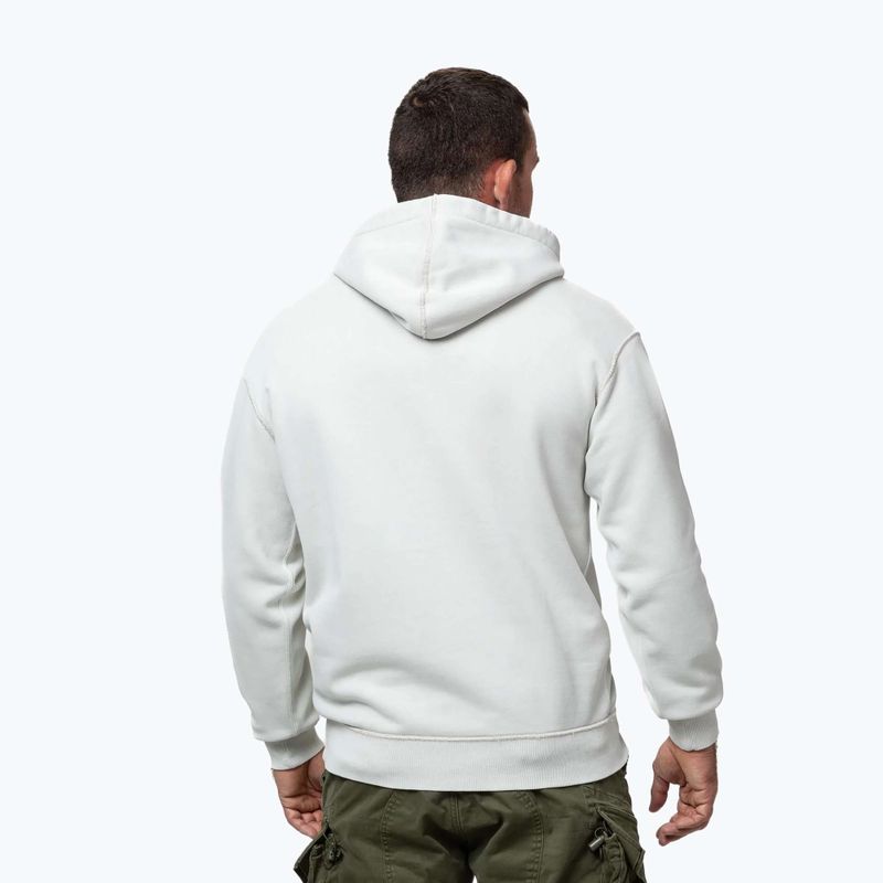 Men's sweatshirt Pitbull Orlando Hooded white stone 3
