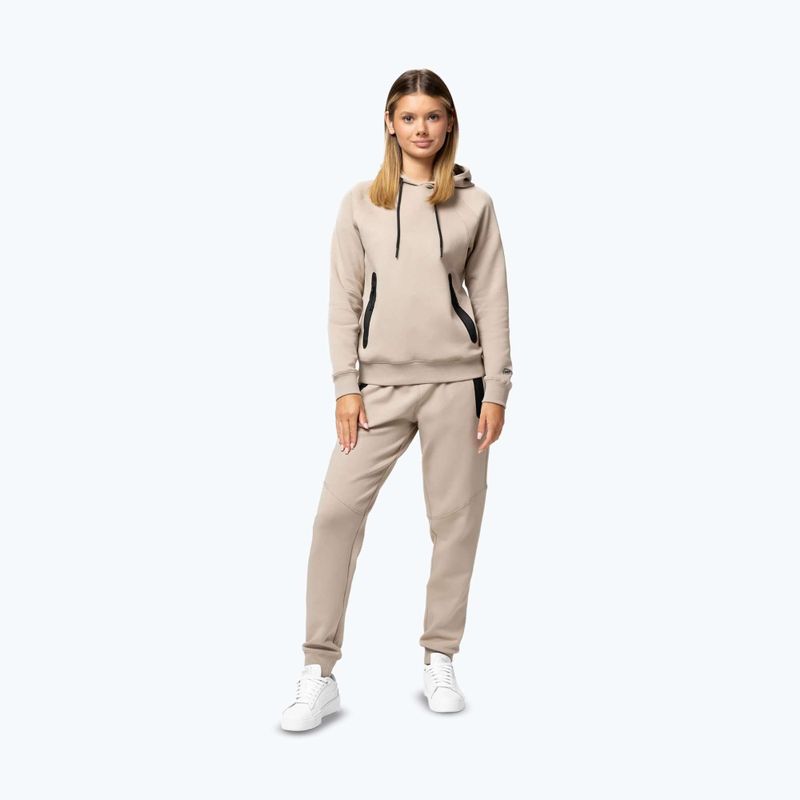 Women's sweatshirt Pitbull Explory Hooded cappucino 2