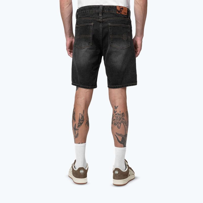 Men's shorts Pitbull Bayside Jeans Pocket black 3